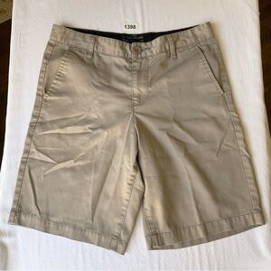 Classic Chino Men’s Casual Flat Front Khaki Shorts size 30, Natural Beige Tan